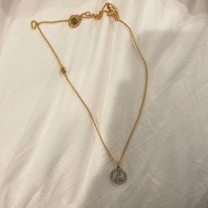 Juicy couture peace sign necklace